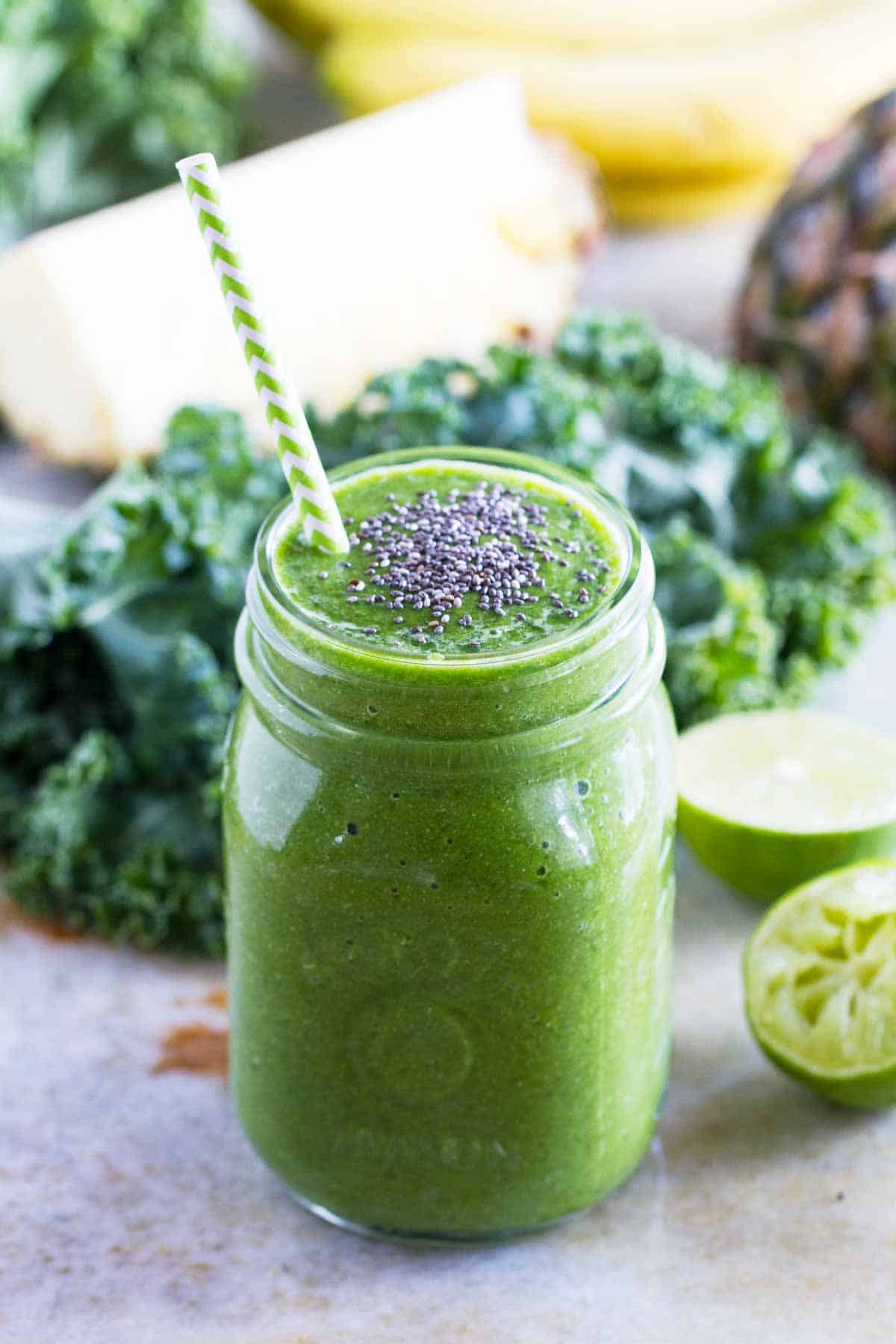 Boost Your Health: Ultimate Kale Pineapple Banana Smoothie